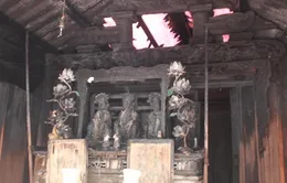 Cháy đền Nhạn Tháp, nhiều hiện vật bị thiêu rụi