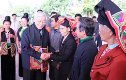 Tổng Bí thư thăm và làm việc tại Sơn La