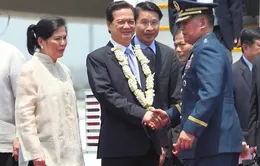Thủ tướng Nguyễn Tấn Dũng đã tới Philippines dự Diễn đàn WEF Đông Á 2014