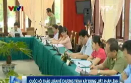 Quốc hội thảo luận tổ về chương trình xây dựng luật, pháp lệnh