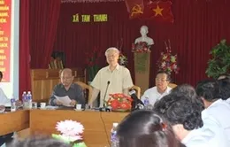 Tổng Bí thư Nguyễn Phú Trọng thăm và làm việc tại đảo Phú Quý