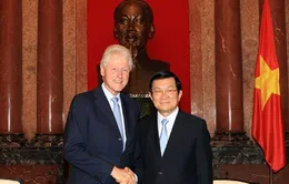 Chủ tịch nước tiếp cựu Tổng thống Mỹ Bill Clinton