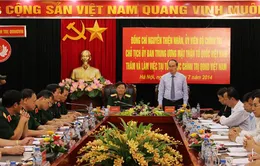 Chủ tịch Ủy ban MTTQ Nguyễn Thiện Nhân làm việc với Tổng cục Chính trị