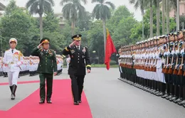 Thượng tướng Đỗ Bá Tỵ hội đàm với Chủ tịch Hội đồng Tham mưu trưởng Liên quân Hoa Kỳ