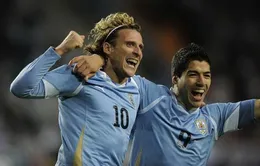 Bản tin bóng đá sáng 10/4: Đàn anh Forlan "xúi bậy" Luis Suarez bỏ Liverpool sang Man Utd