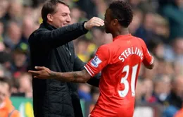 Liverpool sắp vô địch, HLV Rodgers tâng "người hùng" Sterling lên mây xanh