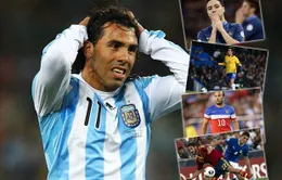 Những "ông sao" phải làm khán giả tại World Cup 2014