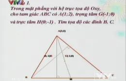 BTKTVH: Phương pháp tọa độ trong mặt phẳng