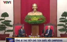 Tổng Bí thư tiếp Chủ tịch Quốc hội Campuchia