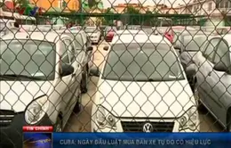 Cuba: Ngày đầu luật mua bán xe có hiệu lực