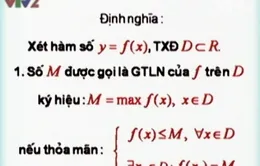 BTKTVH: Giá trị lớn nhất và nhỏ nhất của hàm số