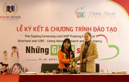 Vinschool ký kết hợp tác đào tạo với trung tâm nghiên và tư vấn về giá trị sống