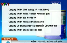 Kiểm tra việc tăng giá sữa
