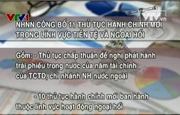 Công bố 11 thủ tục hành chính mới thuộc lĩnh vực tiền tệ và ngoại hối