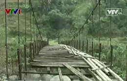 Hà Giang: Cầu treo xuống cấp, ẩn họa khôn lường