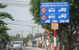 Loại bỏ các biển thông tin tốc độ không phù hợp trên quốc lộ