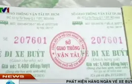 Phát hiện hàng ngàn vé xe bus giả