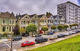Mãn nhãn dãy nhà lộng lẫy sắc màu ở San Francisco