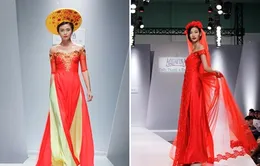 Quán quân Vietnam's Next Top Model diện áo dài cưới lộng lẫy