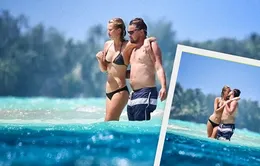 Leonardo DiCaprio đắm đuối hôn bồ trẻ ở đảo thiên đường