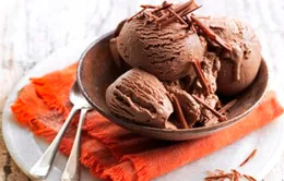 Làm kem chocolate không cần dùng máy