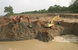Chấn chỉnh hoạt động khai thác cát trên sông Lô