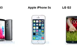 LG G3 so tài cùng iPhone 5S, LG G2