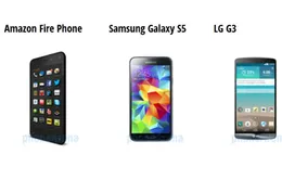 So sánh nhanh Fire Phone, Galaxy S5 và LG G3