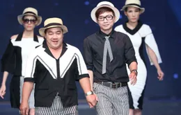 “Người mẫu” Hiếu Hiền bò trên sân khấu Ngôi sao thiết kế Việt Nam