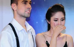 Vợ Thanh Bình bật khóc khi hoàn thành bài thi Bước nhảy