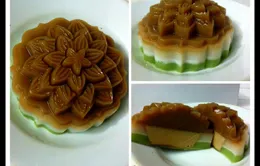 Thử làm bánh Trung thu rau câu Flan mát lạnh