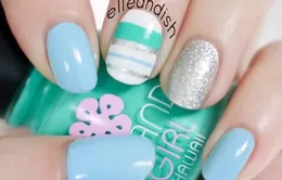 Nail kẻ sọc cực dễ vẽ và bắt mắt 