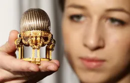 Trưng bày quả trứng Faberge tìm thấy sau 112 năm tại Anh