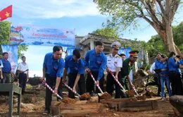 Xây dựng cột cờ Tổ quốc ở Đảo Thổ Chu, Kiên Giang