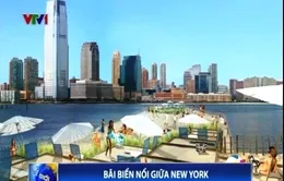 Bãi biển nổi giữa thành phố New York