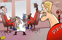 Biếm họa bóng đá tuần qua: Vidic học đòi Balotelli