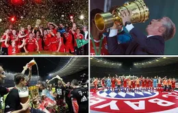 “Hùm xám” xứ Bavaria mừng chiến tích cú “ăn ba” lịch sử