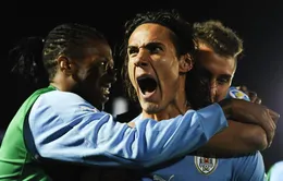 Hạ Argentina, Uruguay vẫn không có vé trực tiếp dự World Cup 2014