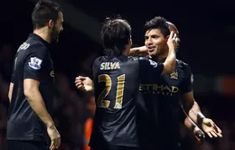 VIDEO: Aguero đưa Man City trở lại top 4