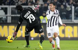 Juventus 4-0 Sassuolo: Tevez lập hat-trick, Juve trút giận Champions League (VIDEO)