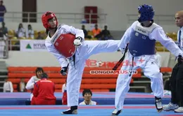 SEA Games 27: Cú đá "vàng" của VĐV taekwondo Phạm Thị Thu Hiền