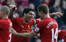 Liverpool 3-1 Cardiff: Suarez rực sáng, Liverpool tạm chiến ngôi đầu (VIDEO)
