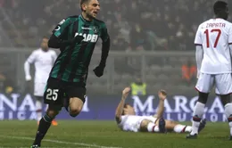 Sassuolo 4-3 AC Milan: Đêm diễn của kẻ vô danh Berardi (VIDEO)