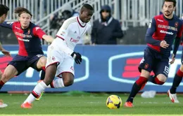 Cagliari 1–2 Milan: Thầy trò Seedorf ngược dòng ngoạn mục