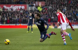Stoke City 2-1 M.U: Britannia vùi xác "Quỷ" (VIDEO)