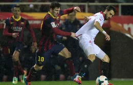 Sevilla 1-4 Barcelona: Messi đưa Barca trở lại ngôi đầu (VIDEO)