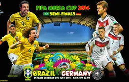 Brazil - Đức: Samba loạn nhịp trước họng pháo "Xe tăng"? (3h00 ngày 9/7, VTV3)