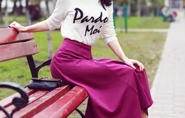 Xinh tươi trong gió đông với váy Midi 