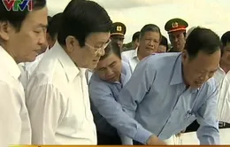Chủ tịch nước Trương Tấn Sang làm việc tại Bến Tre