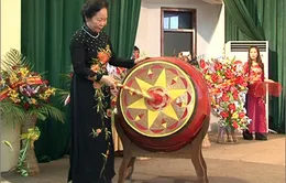 Phó Chủ tịch nước Nguyễn Thị Doan dự khai giảng tại trường chuyên Sơn La 